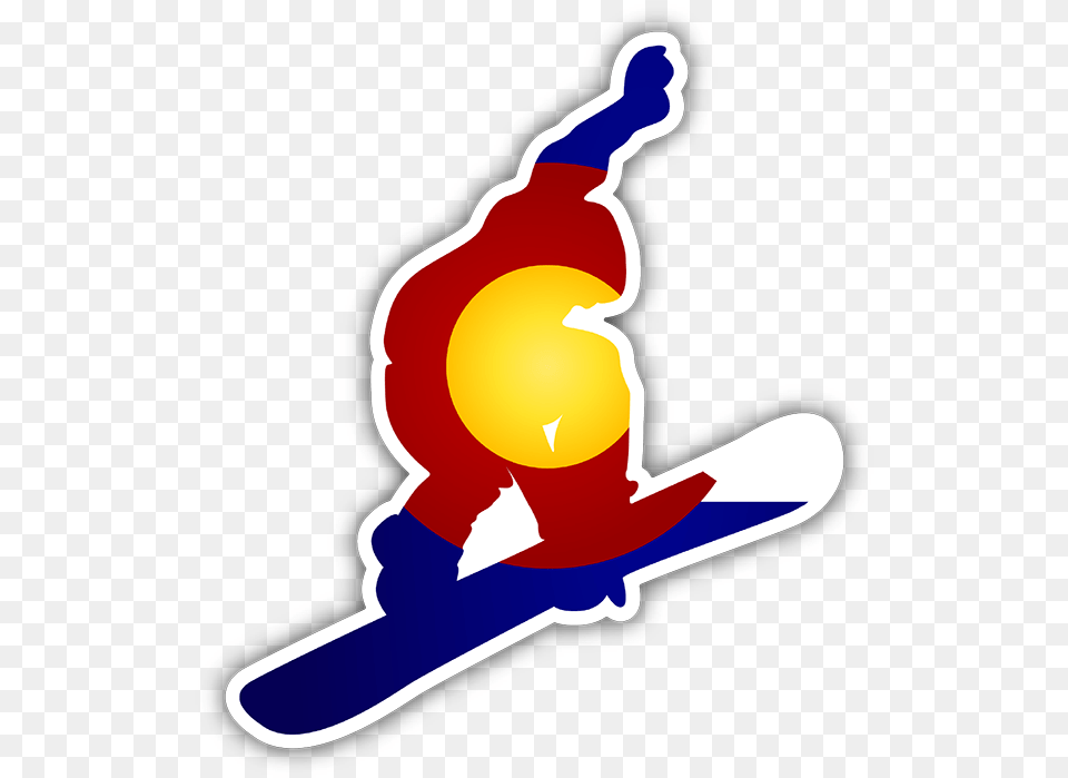 Colorado Snowboarder Bumper Sticker Bumper Sticker, Adventure, Leisure Activities, Nature, Outdoors Free Transparent Png