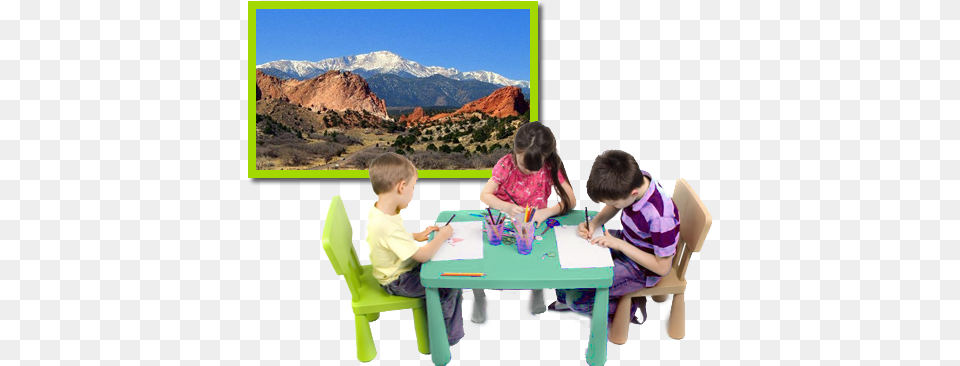 Colorado Springs Daycare Amp Preschool Garden Of The Gods, Table, Furniture, Person, Boy Free Png Download