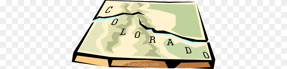 Colorado State Map Royalty Free Vector Clip Art Illustration, Book, Chart, Plot, Publication Png Image