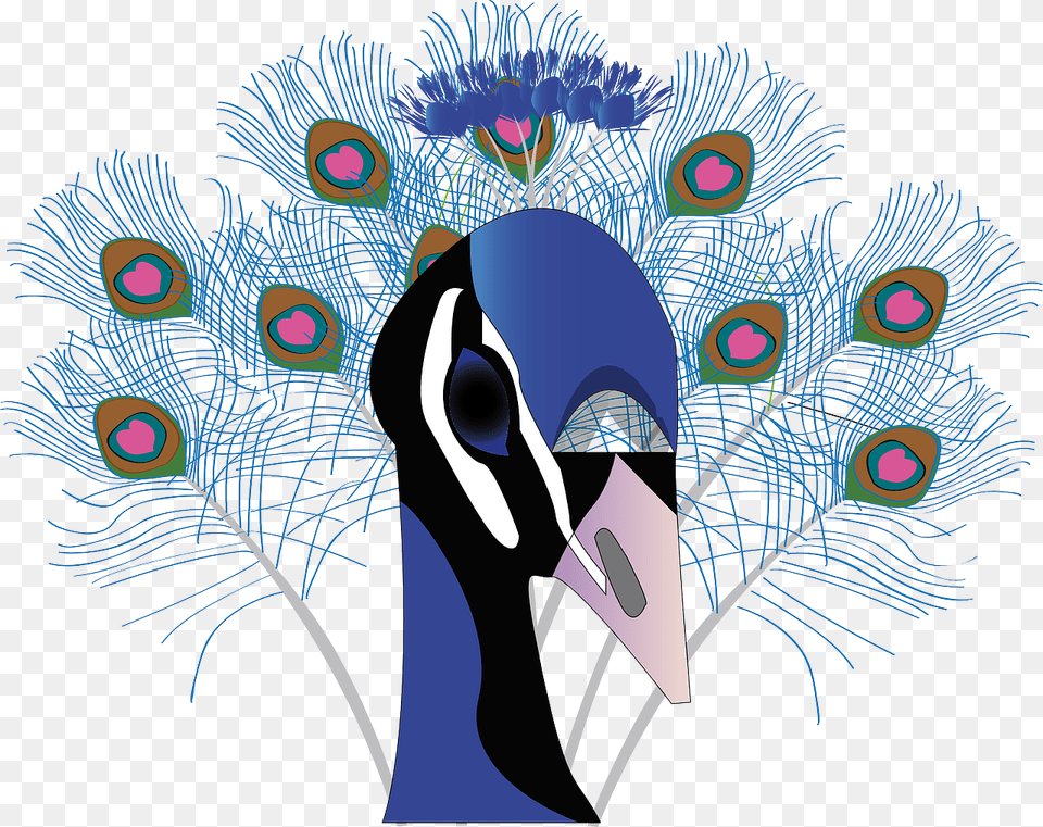 Colorama Coloring Book Peacock, Animal, Bird, Art, Cat Free Transparent Png