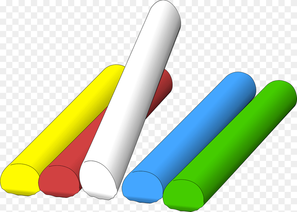 Colored Chalk Sticks Clipart, Dynamite, Weapon Free Transparent Png