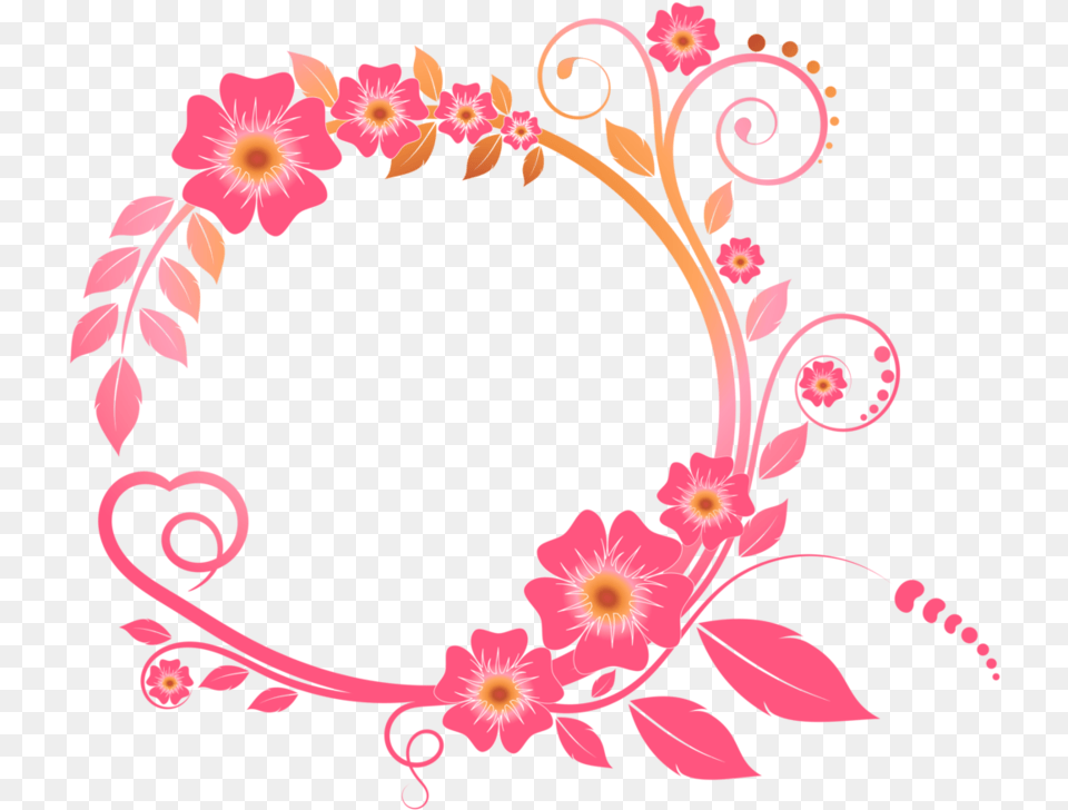 Colored Floral High Quality Image Border Frame Clipart Black And White, Art, Floral Design, Graphics, Pattern Free Transparent Png