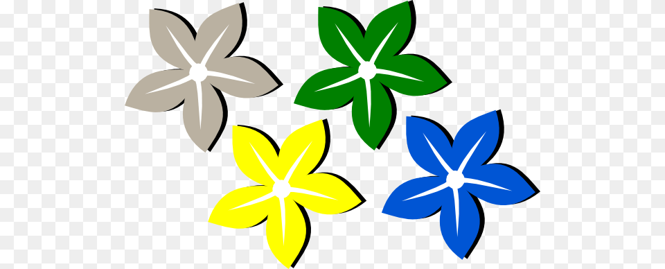 Colored Flowers Clip Art, Pattern, Floral Design, Graphics, Leaf Free Png
