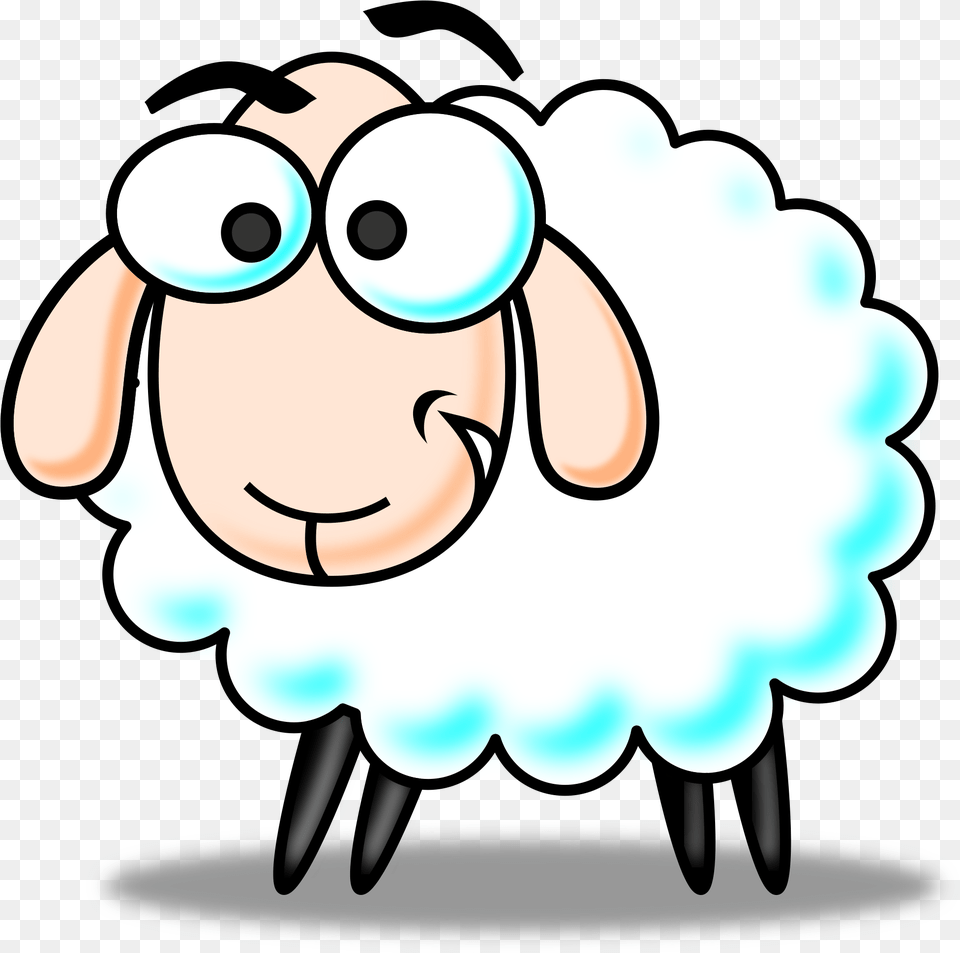 Colored Funny Cartoon Sheep Clipart Clipart And Sheep Clipart, Livestock, Animal, Mammal, Bear Png