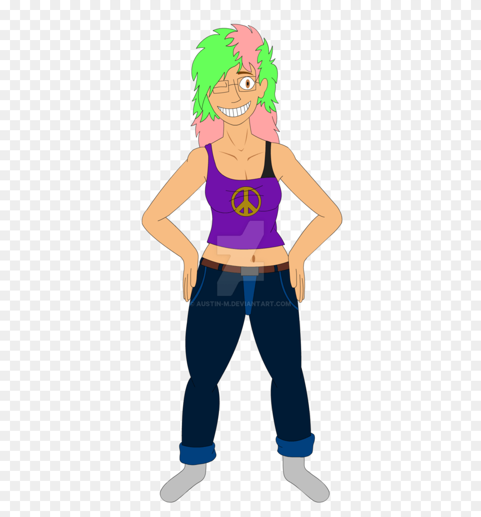 Colored Human Charlotte Colored Hair, Clothing, Pants, Person, Book Png Image