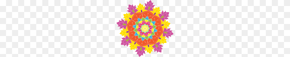 Colored Mandala On The White Background Vector, Art, Floral Design, Graphics, Pattern Png