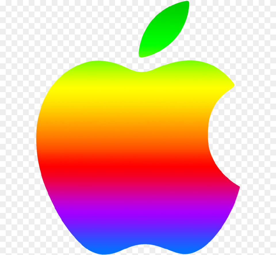 Colored Modern Apple Logo 2 By Greenmachine987 Coloured Apple Logo, Plant, Produce, Fruit, Food Png Image