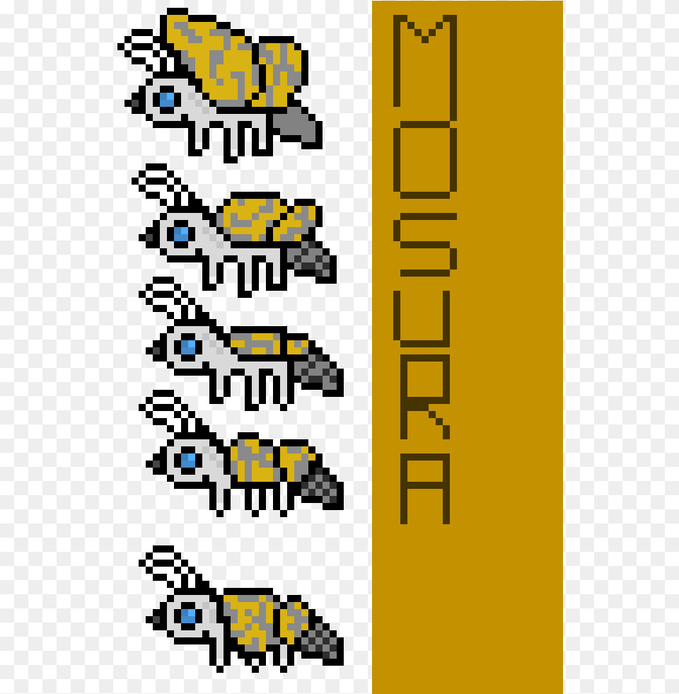 Colored Mothramosura Spritesheet Mothra, Qr Code Free Png Download