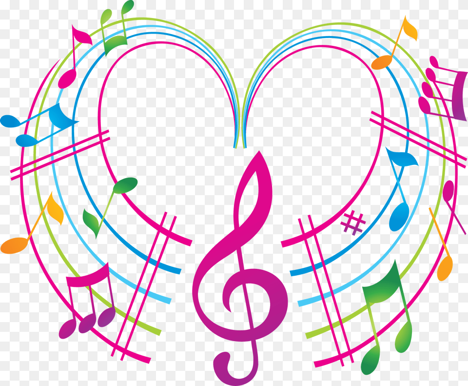 Colored Music Notes Clipart, Art, Graphics, Purple, Person Png