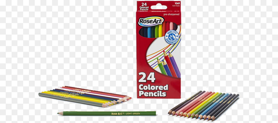 Colored Pencil Roseart Colored Pencils 24 Count Assorted Colors Png Image