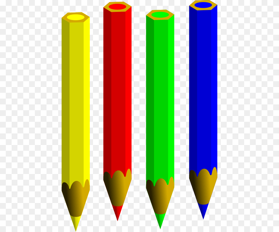 Colored Pencils Clipart, Pencil, Blade, Dagger, Knife Png Image