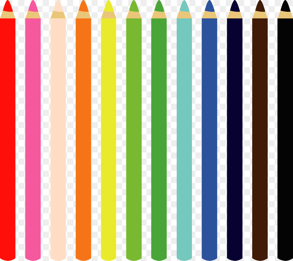 Colored Pencils Clipart, Fence, Picket Free Transparent Png