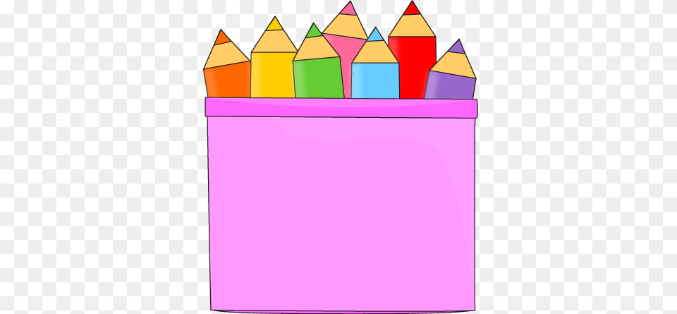 Colored Pencils In A Pencil Holder Clip Art, Crayon Png Image