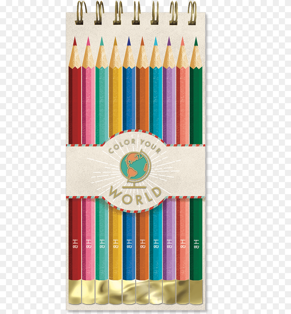 Colored Pencils List Pad Yesteryear Notepads And Notebooks By Molly Amp Rex, Pencil Free Png