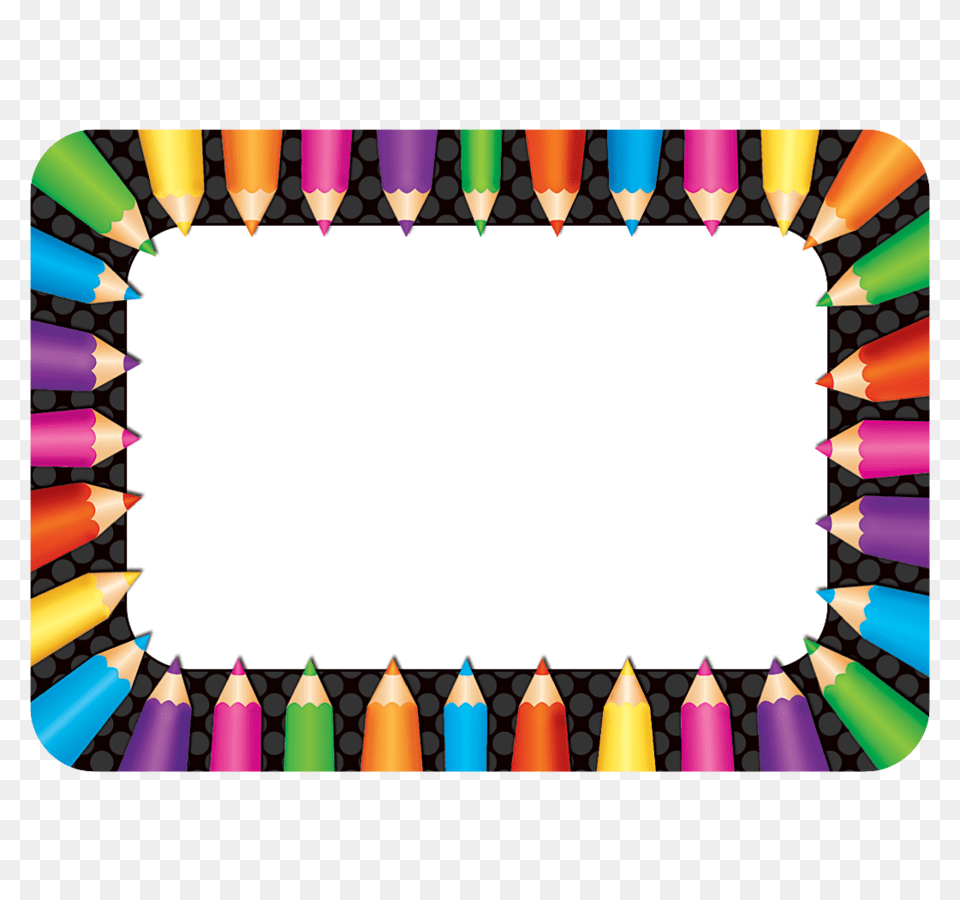 Colored Pencils Name Tagslabels, Crayon Png Image