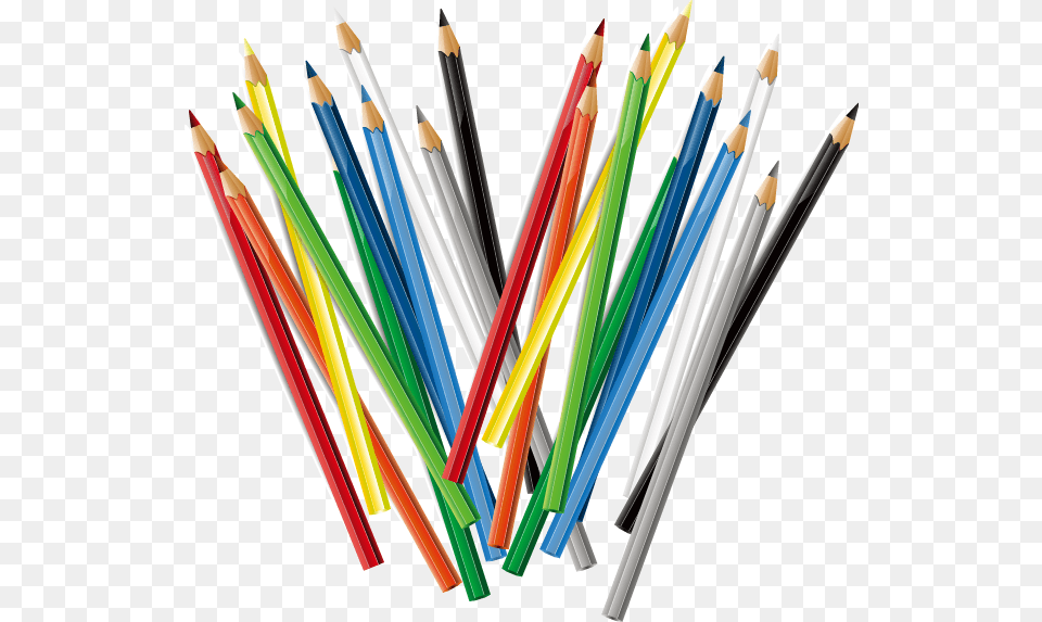 Colored Pencils Pattern Color Pencil Free Png