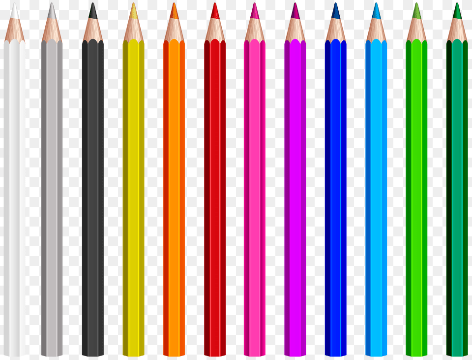 Colored Pencils Set Clip Art, Pencil Png