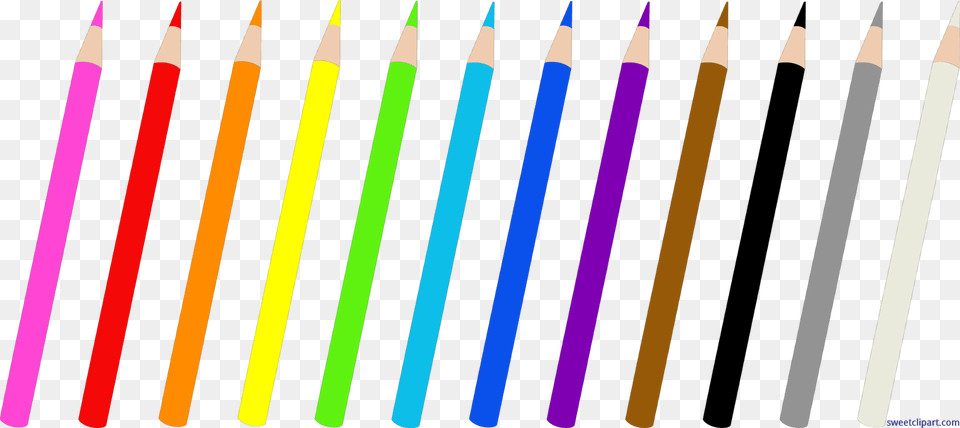 Colored Pencils Set Of Clip Art, Pencil, Smoke Pipe Png Image