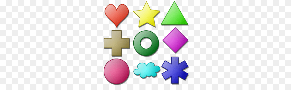 Colored Shapes Clipart Clip Art Images, Symbol, Disk Png