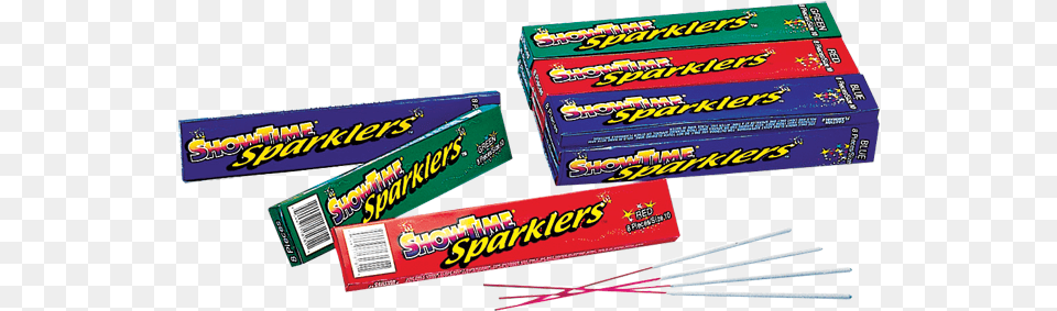 Colored Sparkler Champny39s Fireworks Showtime Sparklers, Gum, Food, Sweets Png