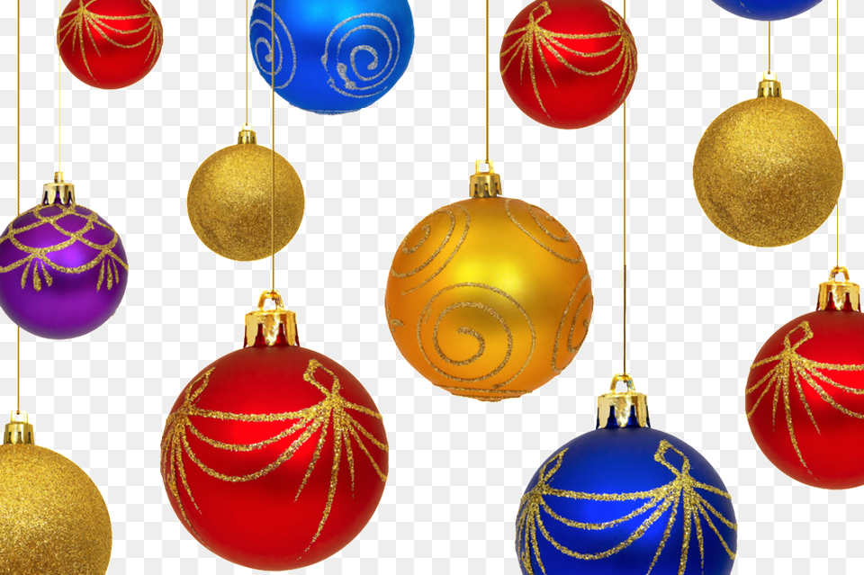 Colored Sphere Christmas Christmas Ornaments Throw Blanket, Accessories, Gold, Ornament, Cricket Ball Free Transparent Png