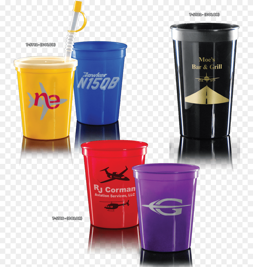 Colored Stadium Cups Tradition, Cup, Bottle, Shaker, Disposable Cup Free Png Download