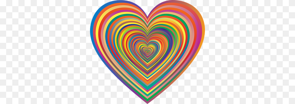 Colorful Heart, Pattern Png