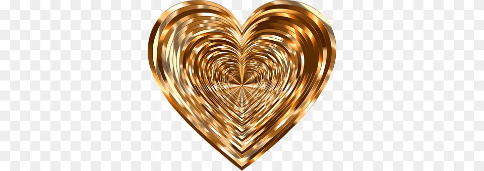 Colorful Gold, Heart, Chandelier, Lamp Png Image