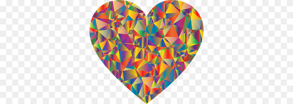 Colorful Pattern, Heart, Art Free Png