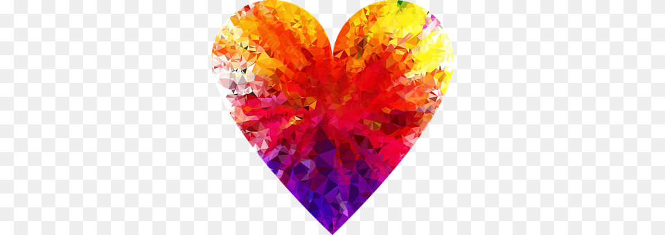 Colorful Heart, Art, Person Png Image