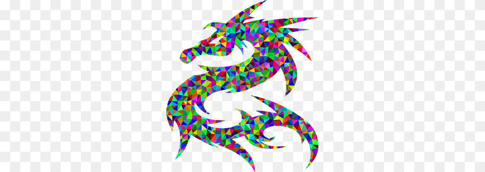 Colorful Dragon, Animal, Dinosaur, Reptile Free Transparent Png