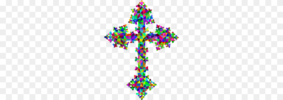 Colorful Cross, Symbol, Person, Art Free Png