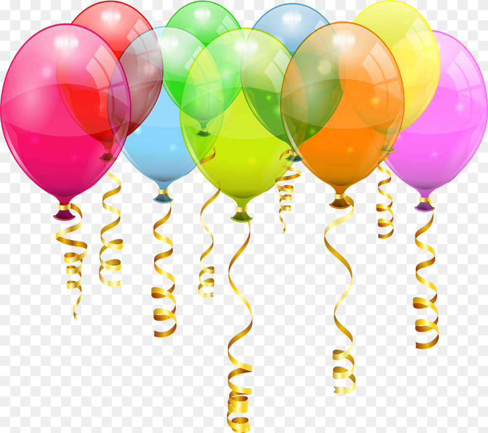 Colorful 5 Balloons Bunch Imagens De Baloes De Aniversario, Balloon Free Png