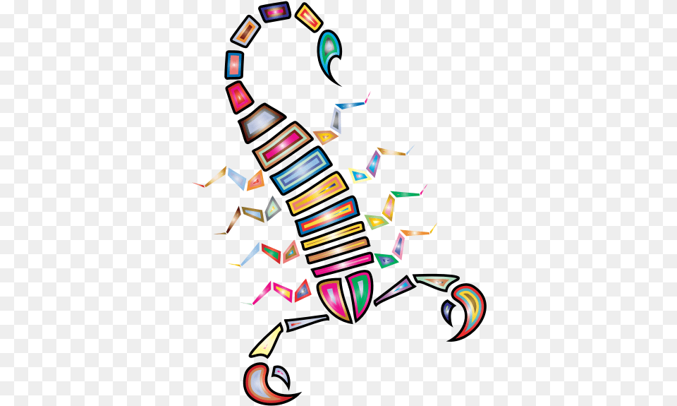 Colorful Abstract Tribal Scorpion Scorpion, Art, Graphics, Modern Art, Paper Png Image