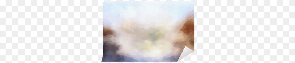 Colorful Abstract Watercolor Blur Wall Mural Pixers Painting, Nature, Outdoors, Weather, Sky Png