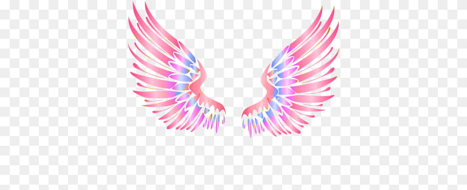 Colorful Angels Wings Gold Wings Background, Purple, Baby, Person Free Transparent Png