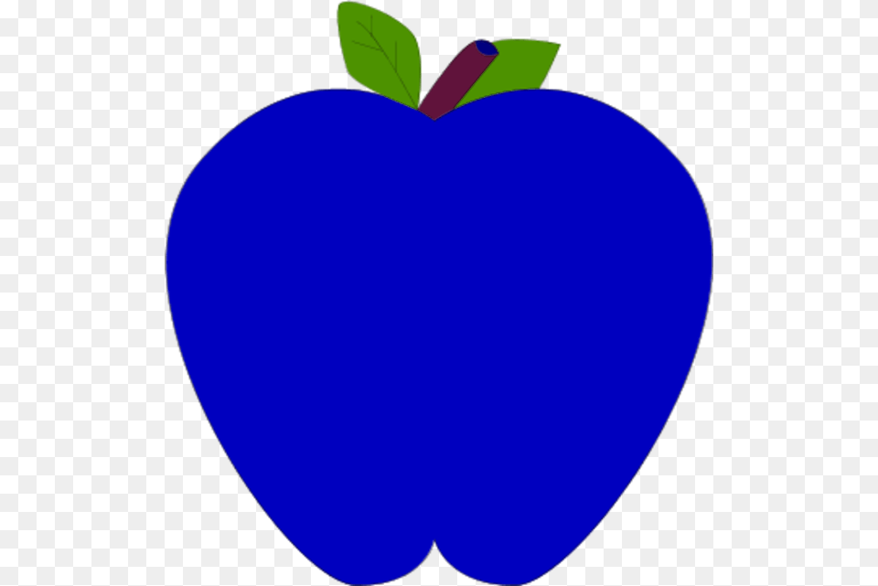 Colorful Apple Clipart Blue Apple Clip Art, Plant, Produce, Leaf, Fruit Png