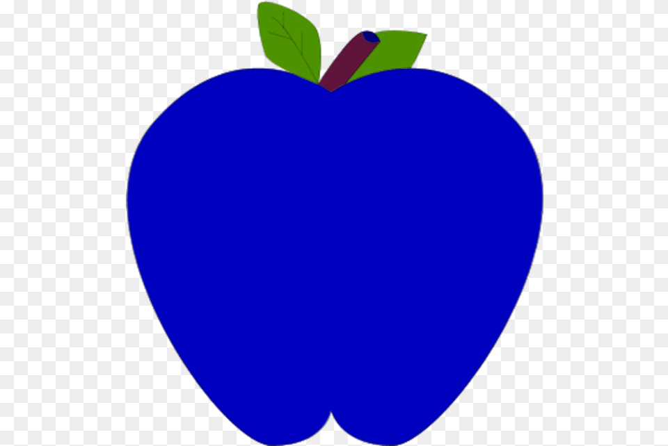Colorful Apple Clipart Blue Apple Clipart Background, Food, Fruit, Leaf, Plant Png Image