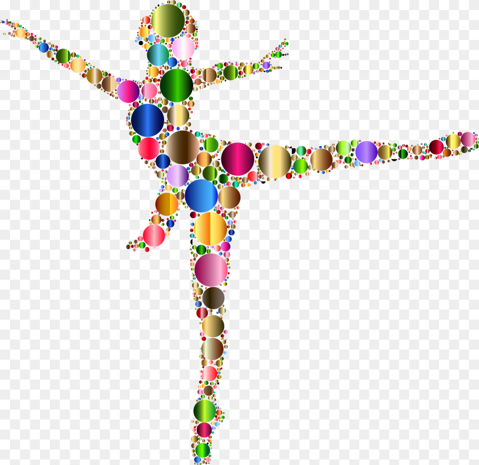 Colorful Ballet Dancer Circles 3 Clip Arts Ballet, Cross, Symbol Free Png Download