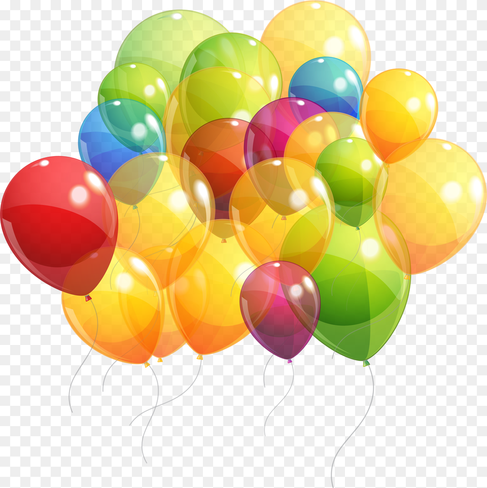 Colorful Balloons Bunch Clipart Bunch Of Balloons Png Image