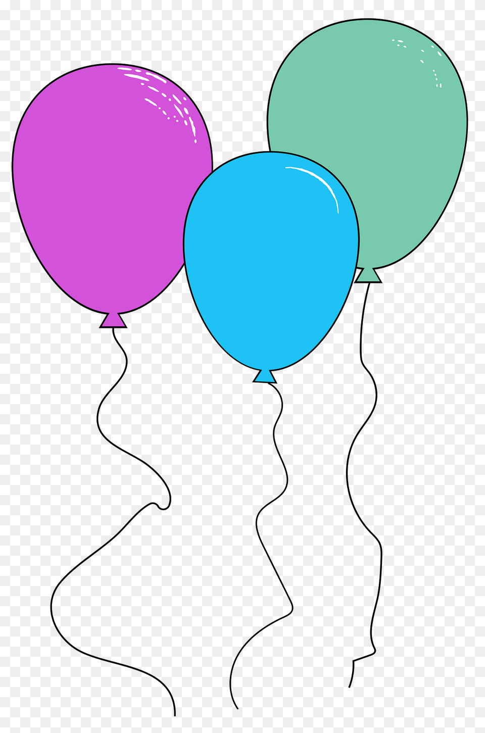 Colorful Balloons Clipart, Balloon Png