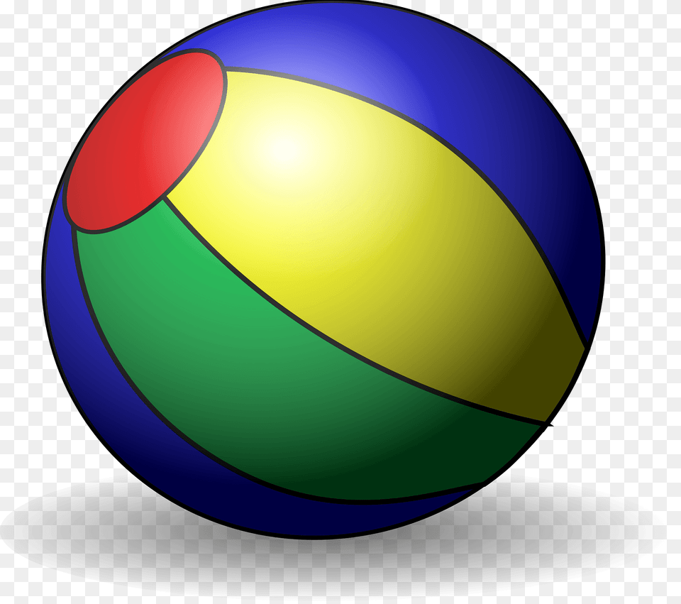 Colorful Beach Ball Clipart, Sphere Free Png