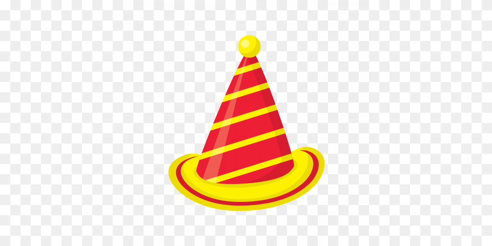 Colorful Birthday Hat Cap Transparent Photo Cartoon Birthday Hat Clipart, Clothing, Cone Png