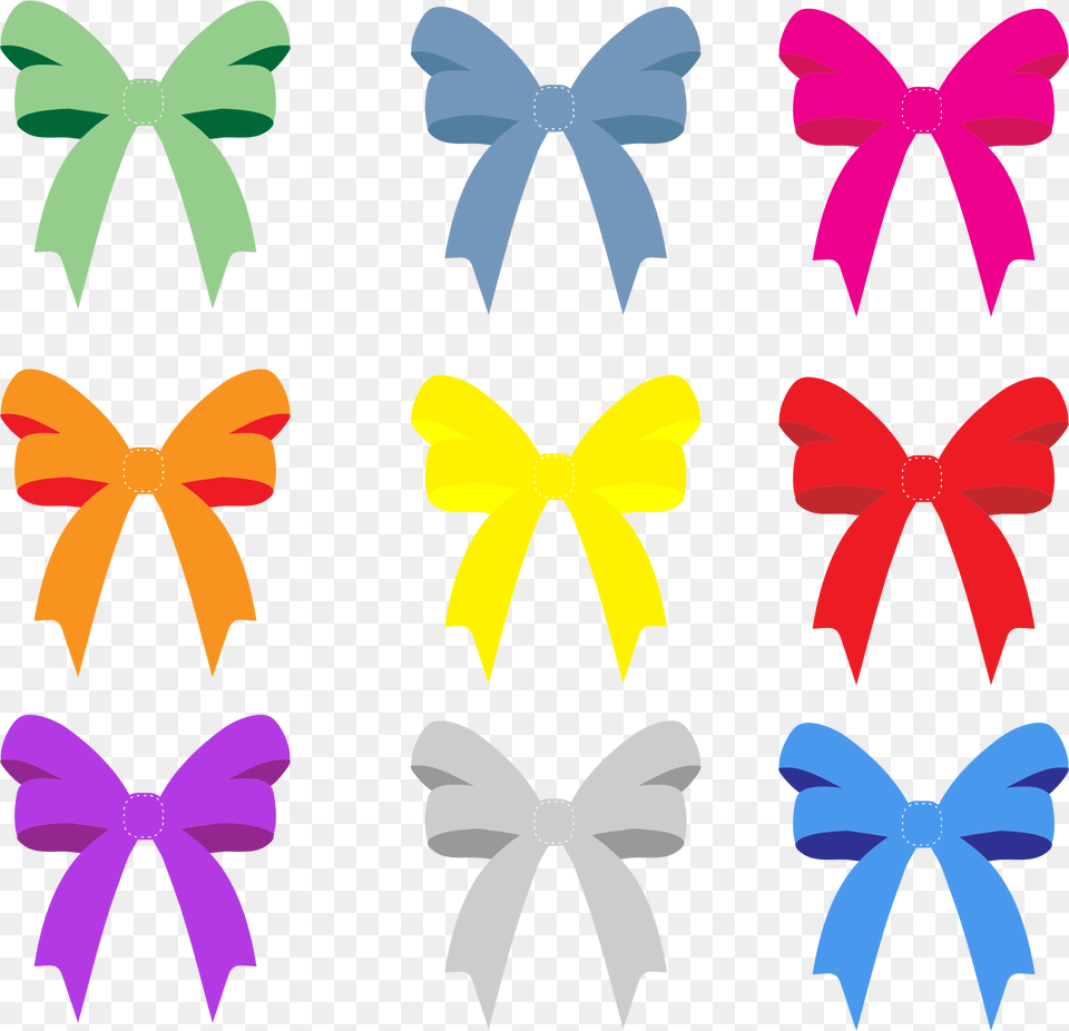 Colorful Bows Collection Ribbons Clipart, Accessories, Formal Wear, Tie, Bow Tie Free Png