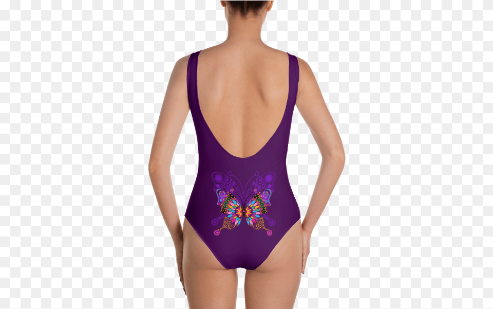 Colorful Butterfly One Piece Swimsuit, Clothing, Swimwear, Bikini, Lingerie Png Image