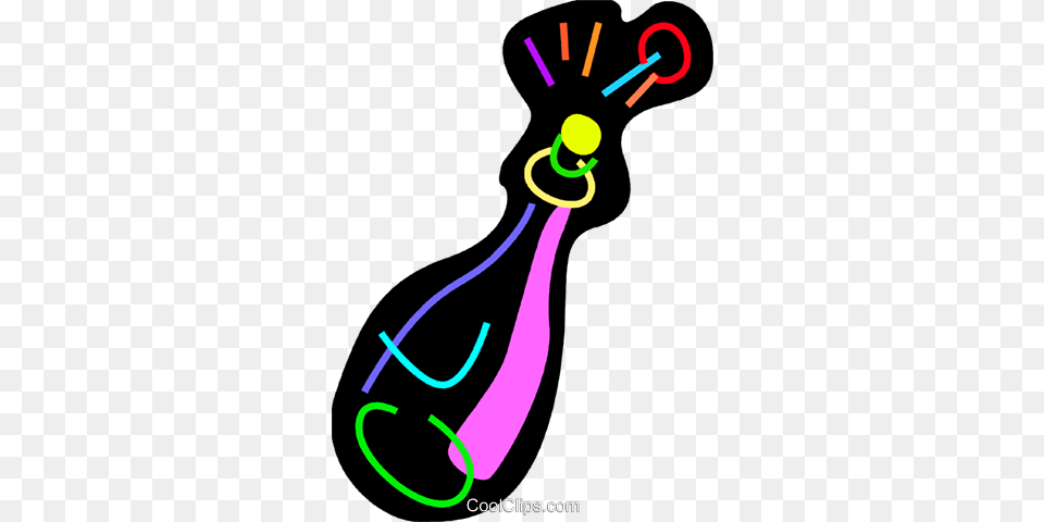 Colorful Champagne Bottle Royalty Vector Clip Art, Light, Smoke Pipe Free Transparent Png