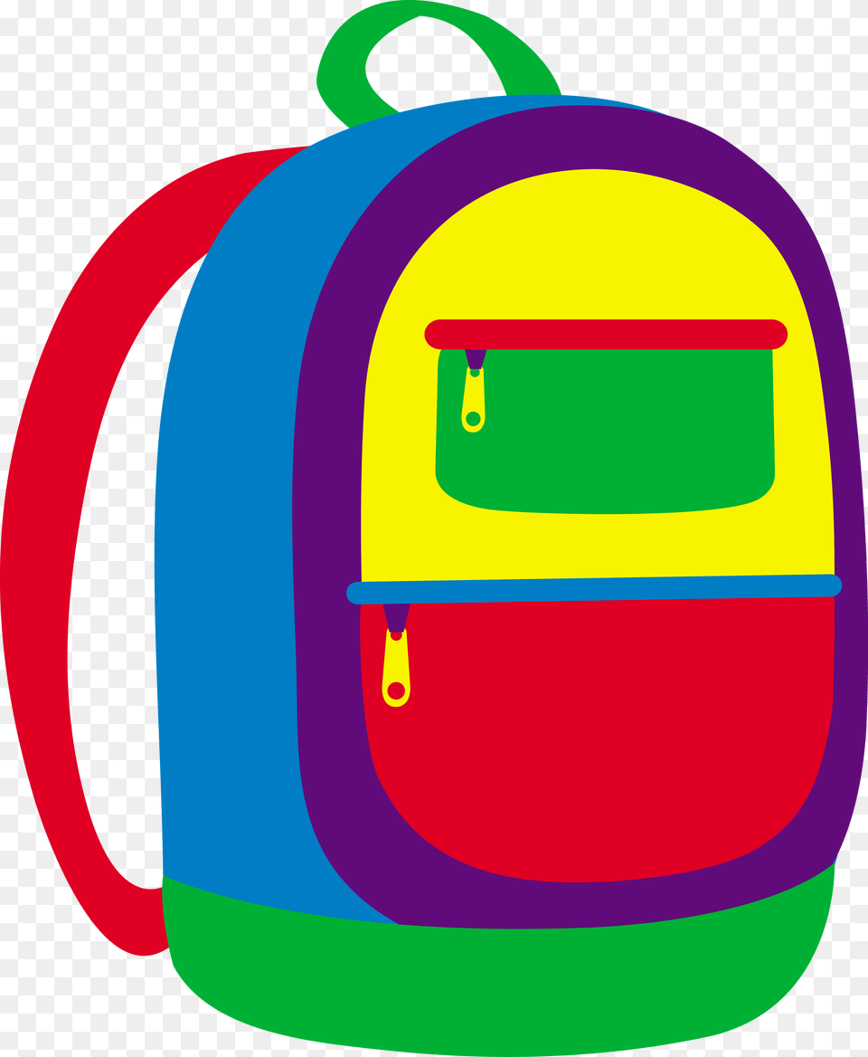 Colorful Childrens School Backpack, Bag Png Image