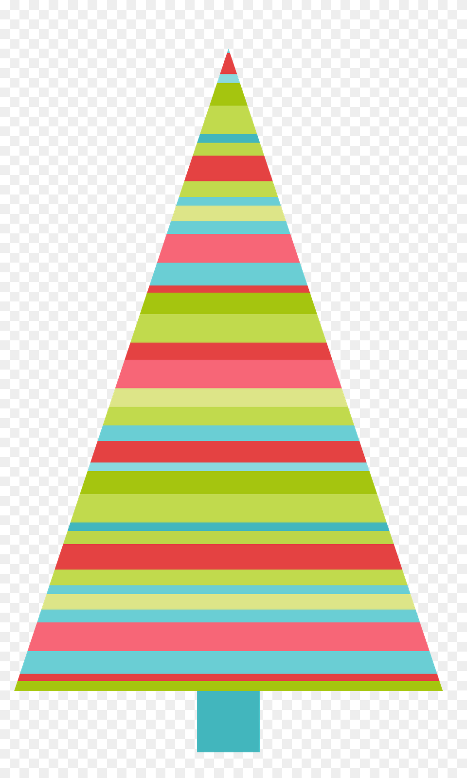 Colorful Christmas Tree Clip Art Clip Art, Triangle Free Png