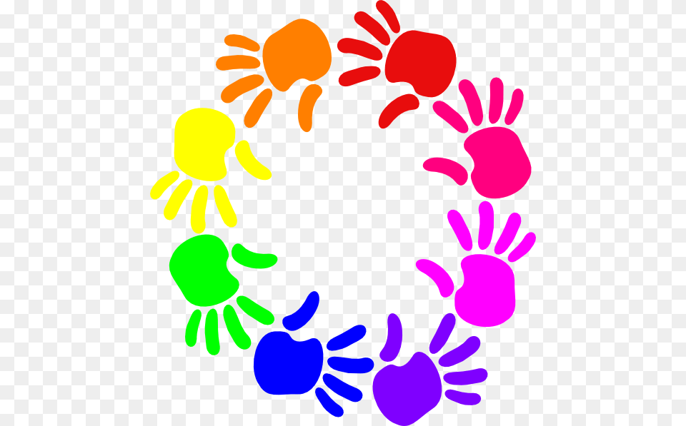 Colorful Circle Of Hands Svg Clip Arts Circle Of Hands Clipart, Dynamite, Weapon Free Png Download