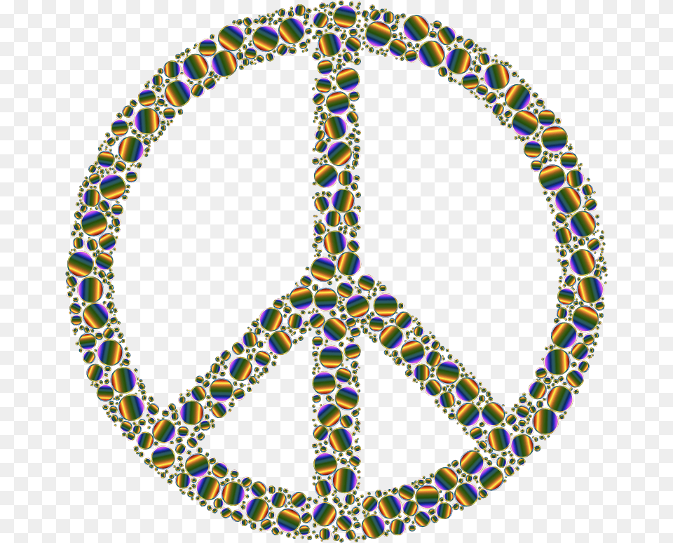 Colorful Circles Peace Sign 17 Without Background, Accessories, Necklace, Jewelry, Car Wheel Free Transparent Png